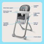 NEW Graco DuoDiner DLX 6‑in‑1 Adjustjustable Booster Seat Highchair - Asher