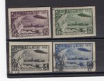 RUSSIA YR 1931,SC C26-29,MI 402B-05B,USED,IMPERF.ZEPPELIN,POLAR BEAR