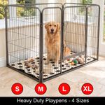 Cozy Pet Heavy Duty Playpen Dog Crate Puppy Pen Dog Cage ABS Floor 4 Sizes