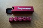 Supreme Aluminum Dice Set Red 5 Dice with Case