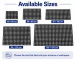 Hollow Mat Heavy Duty Rubber Floor Mat Non Slip Drainage Mat Indoor Outdoor Mat