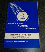 Brighton v Walsall 1969/70 *VG*