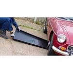 Black Plastic Large Low Profile Drip Tray 110cm x 55cm x 5cm Garage Workshop DIY