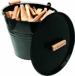 Valiant Fireside Bucket | Metal Skuttle | For Wood, Ash, Fuel Storage | FIR243