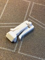 White DIN Rail Safety Clips MCB Circuit Breaker Schneider Square D Merlin Gerin