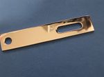 EXHAUST MOUNTING BRACKET MOTORCYCLE UNIVERSAL DEEP CHROME 4.75" 120mm LONG