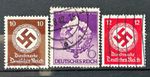 German stamps Third Reich - lot of 3 classic stamps swastika used /746