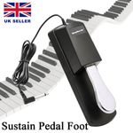 Electric Piano Keyboard Sustain Damper Foot Pedal For Yamaha Casio Roland Korg