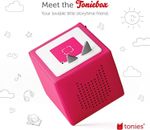 Pink Toniebox Kids Audio Speaker + Charger – Tested | May Need Dock | No Figure