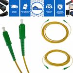 Fibre Optic Patch Cable SC APC to SC APC Simplex OS2 Singlemode w/ 2mm Jacket