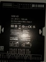 Lutron LUTRON QSE-IO, GRAFIK EYE, LIGHTING CONTROL SYSTEM INTERFACE MODULE