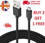 Micro USB Cable 25CM 1M 2M 3M High Speed Data Sync Fast Charger Charging Lead UK