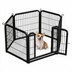6Panel Dog Pet Puppy Playpen Metal Indoor Outdoor Dog Fence for Small Medium Dog
