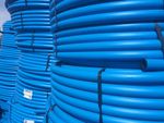 BLUE MDPE PLASTIC MAINS WATER PIPE 20MM 25MM 32MM 25m 50m 100m 150m Roll Coil