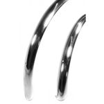Velo Orange Smooth Polished Alloy Mudguards 700C x 37mm, 45mm silver 38mm Black