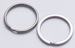 UK Split Rings Round Flat Key Ring Chain - 25mm 30mm - Pack 3 to 1000 - keyring