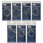 Sea Fishing Rigs x 7 Flapper Pulley Rig Double & Single Hook Clipped Cod Bass 