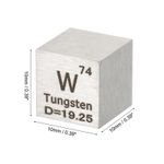 99.95% Pure Tungsten Cube 10mm High Density Metal Element Cube Unbranded