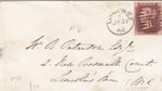 GB QV 1d Red Corner Letter Cover from S.E. London to Lincolns Inn, London 1866