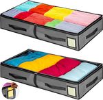 Large Underbed Fabric Storage Bags Shoes Clothes Bedding Zipped Duvet Organizer