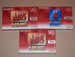 SONY VIDEO Hi8 HMP 90 PAL P5-90HMP3 Metal Particle - P590hmp
