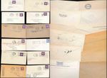 GB PERFINS 12 ITEMS 1958-66 PRINTED ENVS + PROVING COMPANY NAMES...QE2 WILDINGS