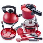Kids Girl Play Kitchen Toy Childrens Cooking Utensils Pots Pans Accessories Set
