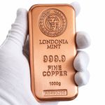 Premium 1kg 999.9 Fine Copper Bullion Bar – Londonia Mint Ingot