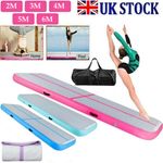 2/3/4/5/6m Inflatable Air Mat Track Tumbling Gymnastics Tumble Mats w/Air Pump