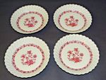 LIMOGES HAVILAND FRANCE SOUP BOWLS X4 PINK FLOWERS   TEA SET   DINNER SERVICE