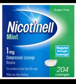 Nicotinell Mint sugar free 1mg Lozenge 204 pieces, Quit Smoking Aid, Free P&P