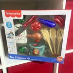Fisher-Price My 1st Dinner Kit 12pcs Pretend Play Cooking Set Age 3+ Brand new