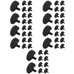 Reusable Silicone Air Fryer Bumpers Heat Resistant Protective Feet Black