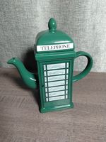 Vintage Price Kensington Potteries Ceramic Green Telephone Box Teapot