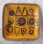 Gorgeous Margory Clinton Scottish studio pottery large slipware platter | dish