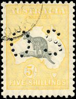 Australia Stamp Scott #100 OS Type 9 Watermark 203 Used F
