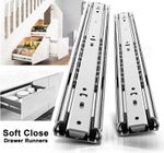 250-600mm Heavy Duty Soft Close Drawer Runner Slides Full Extension Ball Bearing