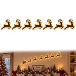 Reindeer Glow Christmas Decor LED Light up Glowing Reindeer Wall Stickers Outdoo