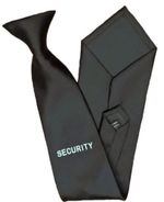 Black Security Clip On Tie for Professional Officers