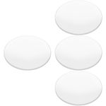 4Pcs Biconvex Optical Glass Lenses Transparent DIY Physics Tool