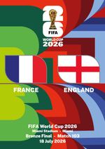 Program France - England World Cup 2026 Football Team