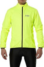 FDX Men's Cycling Jacket Waterproof Breathable Lightweight HiViz Reflective Coat