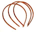 Pack of 3 Thin Plastic Alicebands Hair Band School Ladies Girls Hair Accessories