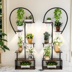 Large LED Grow-light Flower Rack Stable Tall Plant Stand Anti-tip Multi-occasion