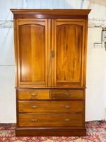 Edwardian Walnut Linen Press from Maple & Co