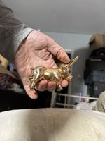 Unusual Gold Coloured Bull Cork Screw