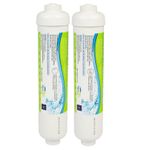 2x Water Filter For Hisense RS696N4III RS696N4II1 RS696N4111 fridge freezer