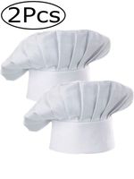 New Adult Chefs Hat Catering Baker Elastic Adjustable Men Women Kitchen Cook Cap