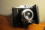 VINTAGE ZENOBIA FILM CAMERA with 6x4.5 cm 75mm F3.5 HESPER DOC Rapid LENS-Nice