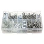 200Pcs Assorted Box of Brake Shoe Hold Down Kit Pins Washers + Springs